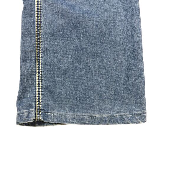 Rhythm in Blues Embroidered Pockets Stretch Blue Jeans Size 14 Reg‎ *(36x29)* - Picture 11 of 13